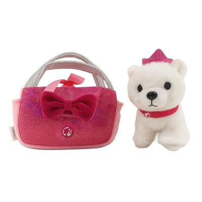 Barbie Bolsinha Cachorro Branco e Rosa - Fun Divirta-se