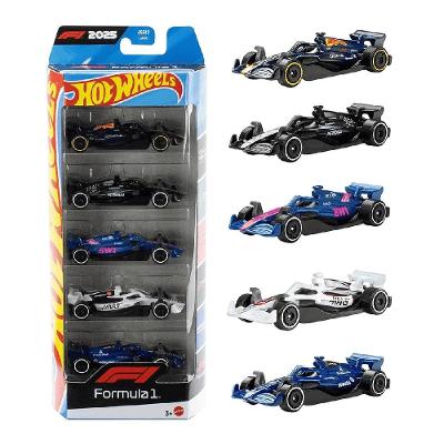Hot Wheels Fórmula 1 2025 Pacote com 5 Carros - Mattel