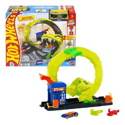 Hot Wheels Pista Stunt Tracks Snake Spiral Atack - Mattel