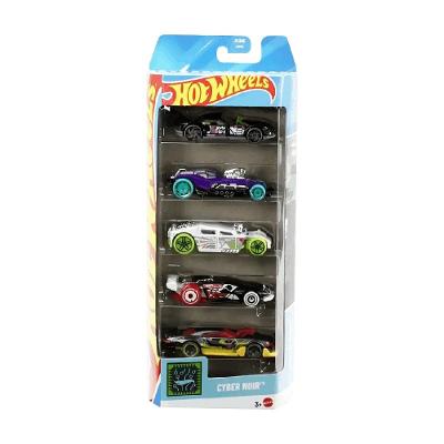 Hot Wheels Cyber Noir Pacote com 5 Carrinhos - Mattel