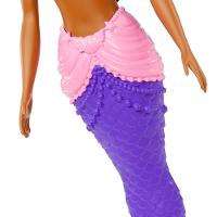 Barbie Sereia Morena com Cauda Roxa - Mattel - 7