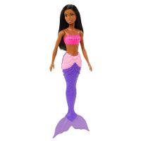 Barbie Sereia Morena com Cauda Roxa - Mattel - 9