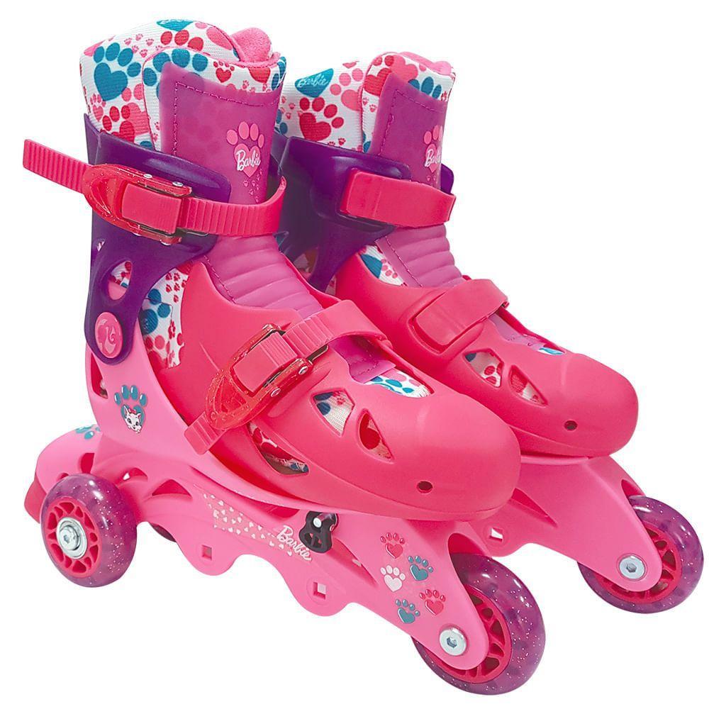 Barbie Patins 3 Rodas 29/32 com Acessórios - Fun Divirta-Se - 5