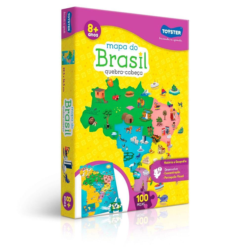 Quebra-Cabeça Mapa do Brasil - Toyster - 5
