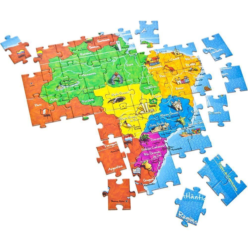Quebra-Cabeça Mapa do Brasil - Toyster - 3