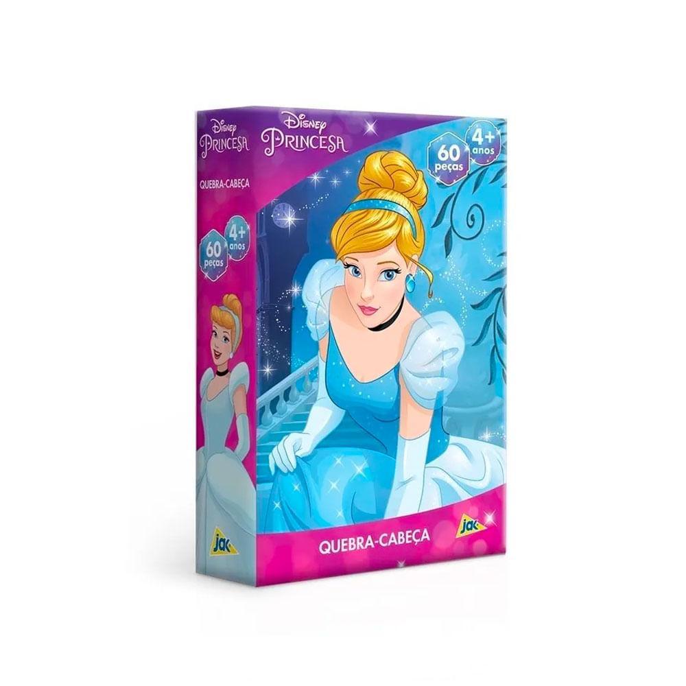 Quebra Cabeça Disney Princesa Cinderela 60 Peças - Toyster - 1
