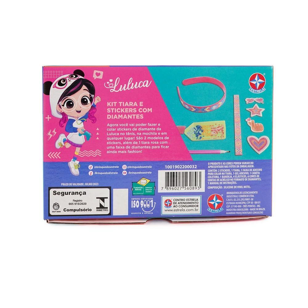 Kit Tiara e Stickers com Diamantes da Luluca - Estrela - 6