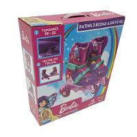 Barbie Patins Ajustável 3 Rodas 29 a 32 - Fun Divirta-se - 8