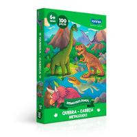 Quebra-Cabeça Reino dos Dinos 100 peças - Toyster - 1