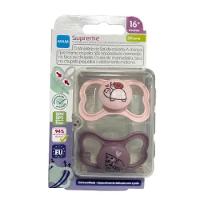 Chupeta Supreme 16+ Meses Embalagem Dupla Rosa - Mam Baby - 2