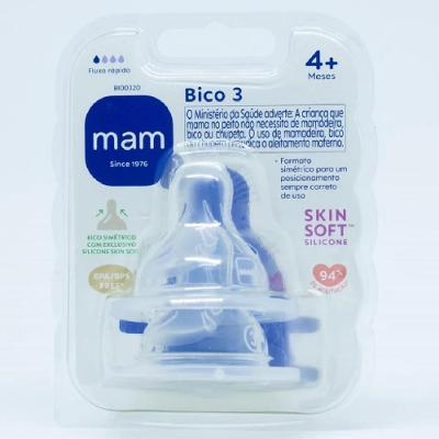 Bico 3 Mam 4 Meses Fluxo Rápido - Mam Baby