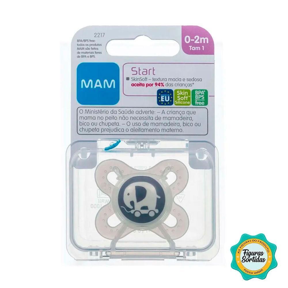 Chupeta Start 0 a 2 Meses Neutra - MAM Baby - 2
