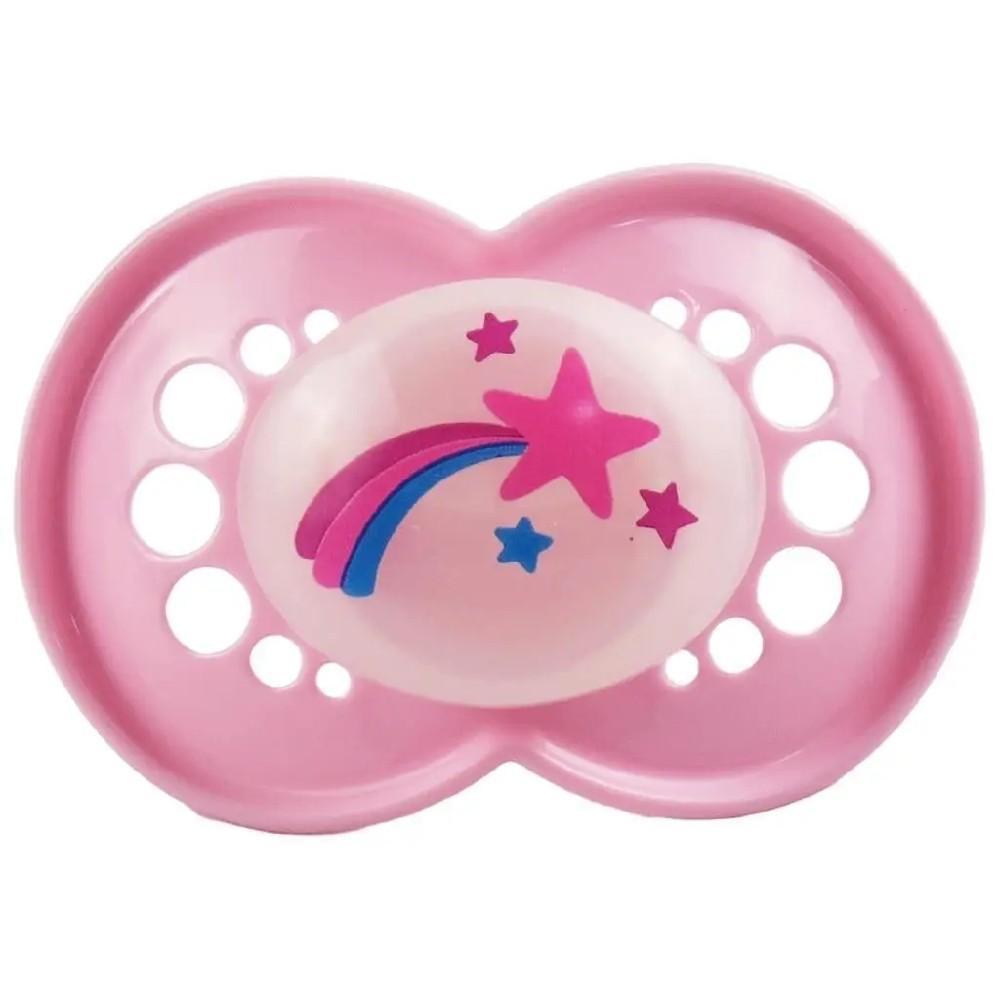 Chupeta Night 6 Meses Rosa Sortidas - MAM Baby - 1