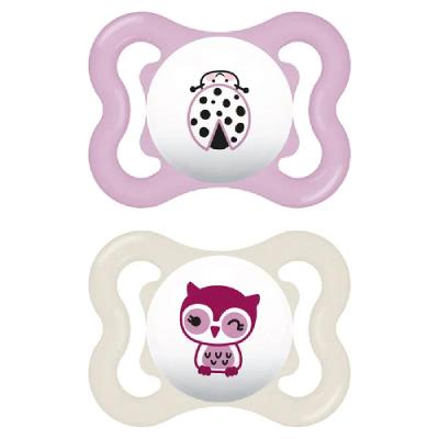 Chupeta Supreme 0 a 6 Meses Embalagem Dupla Rosa - Mam Baby