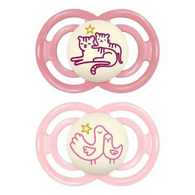 MAM Perfect Night 6 Meses Embalagem Dupla Rosa - Mam Baby