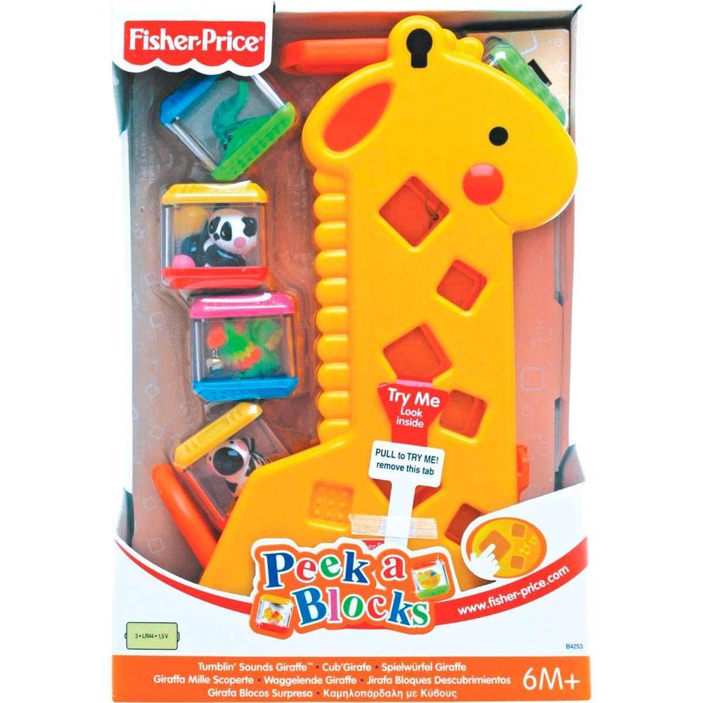 Fisher-Price Girafa com Blocos Peek a Blocks - Mattel - 6