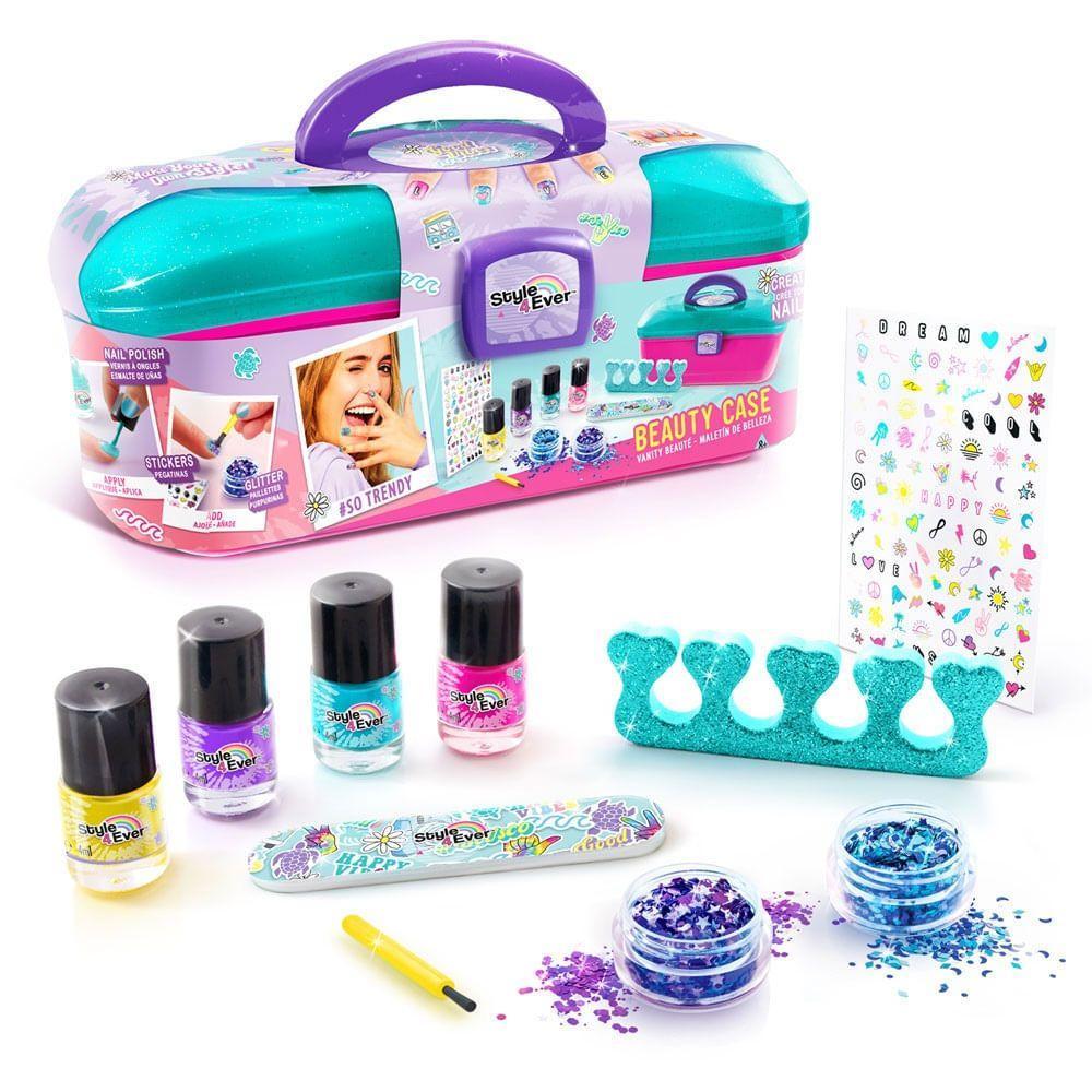 Maleta de Beleza Decore Suas Unhas Glitter - Fun Divirta-se - 9