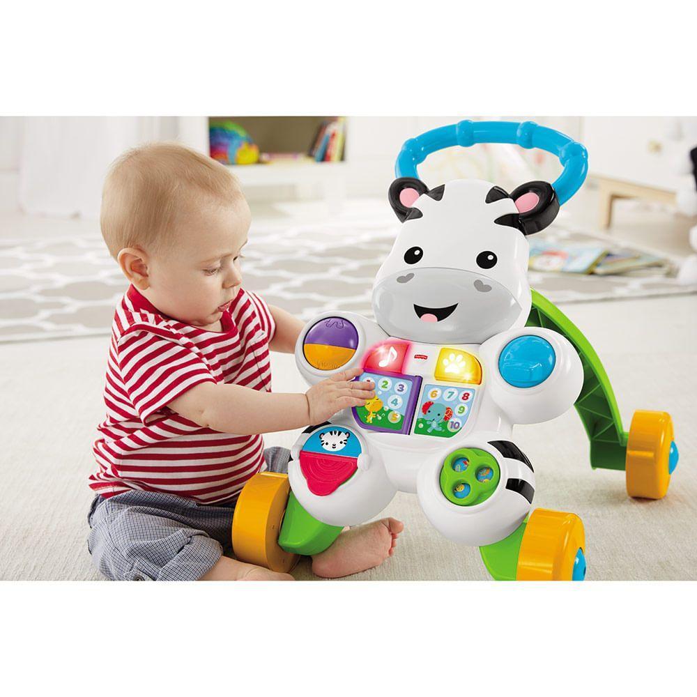 Fisher-Price Apoiador Zebra Aprenda Comigo - Mattel - 5