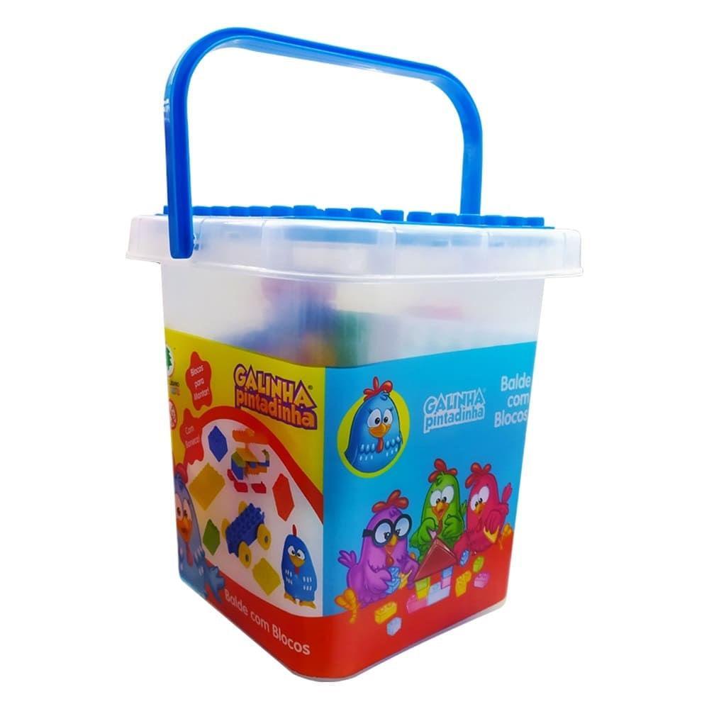 Galinha Pintadinha Balde com Blocos 44 Peças - Monte Líbano - 4