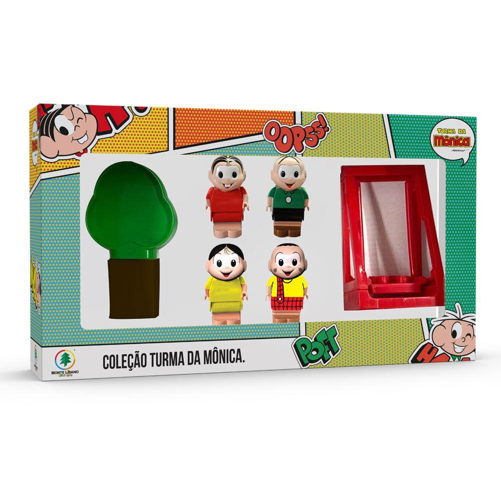 Turma da Mônica Bloco de Montar e 4 Bonecos - Monte Líbano - 5