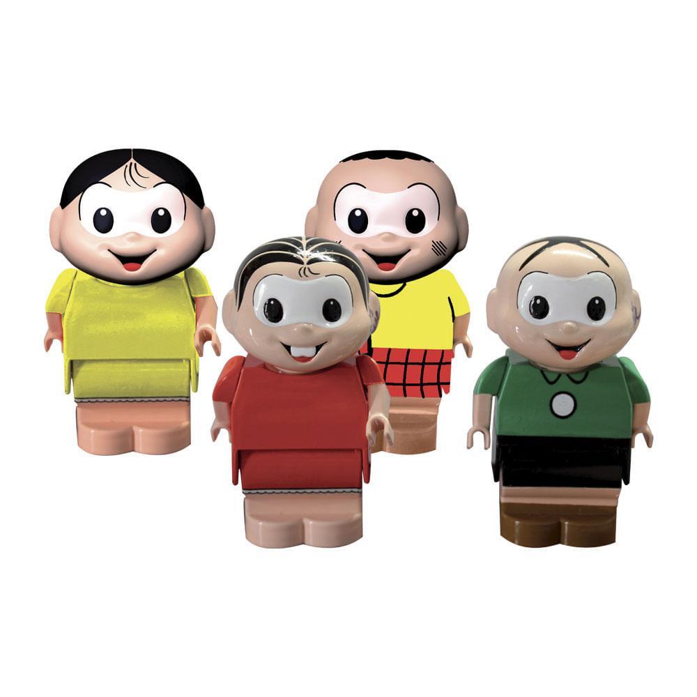 Turma da Mônica Bloco de Montar e 4 Bonecos - Monte Líbano - 6