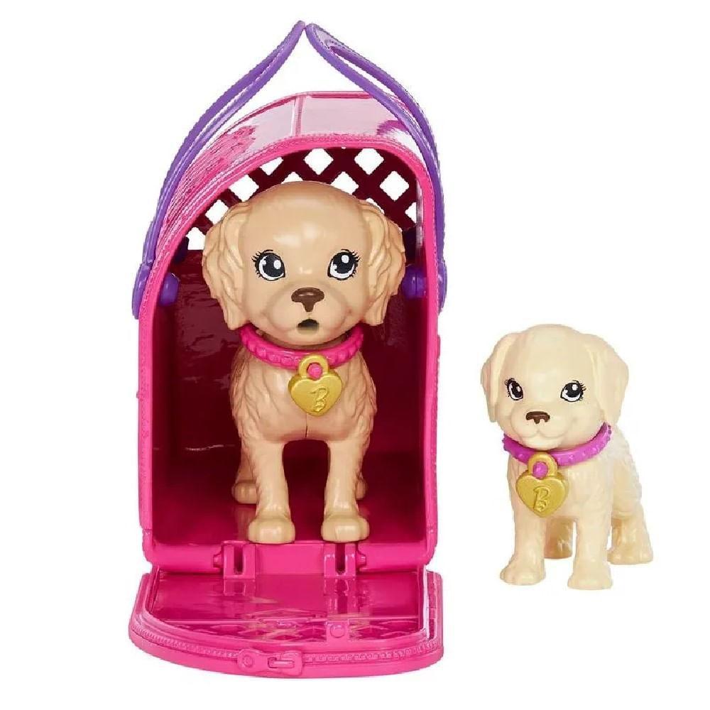 Barbie Conjunto Adota Cachorrinhos Morena - Mattel - 8