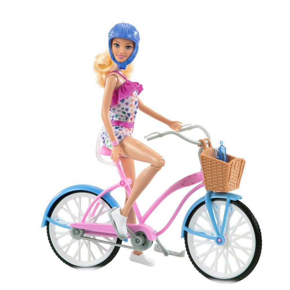 Barbie Boneca Com a Bicicleta - Mattel - 9