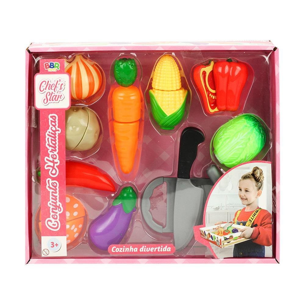 Conjunto Hortaliças com Bandeja - BBR Toys - 1