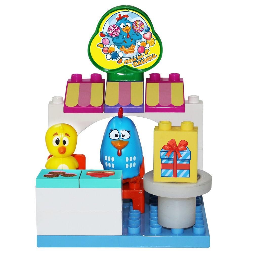 Blocos Playset Aniversário Galinha Pintadinha - Monte Líbano - 1
