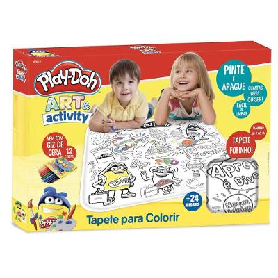 Play Doh Tapete de Colorir Com Giz de Cera - Fun Divirta-se