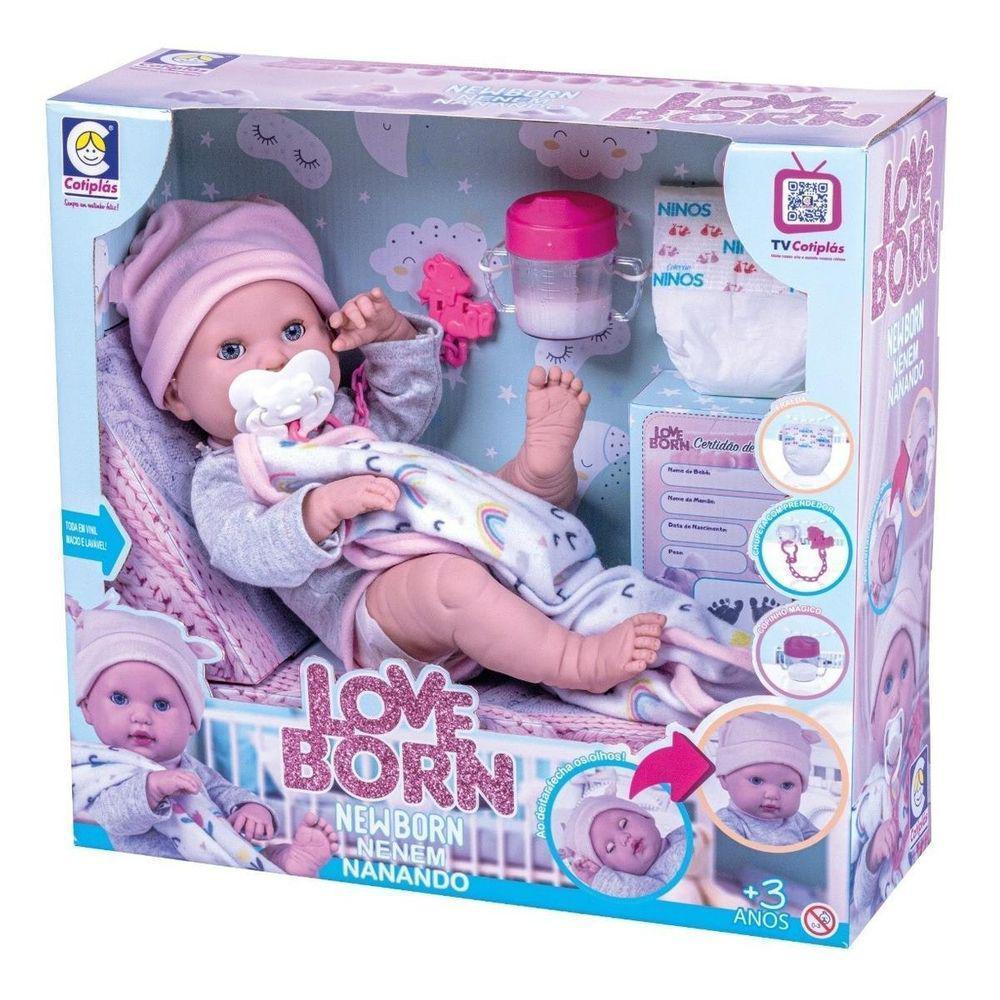 Boneca Reborn Bebê Love Born Nanando - Cotiplás - 3