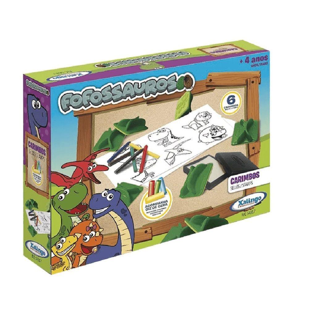 Conjunto de Carimbos Fofossauros - Xalingo - 1