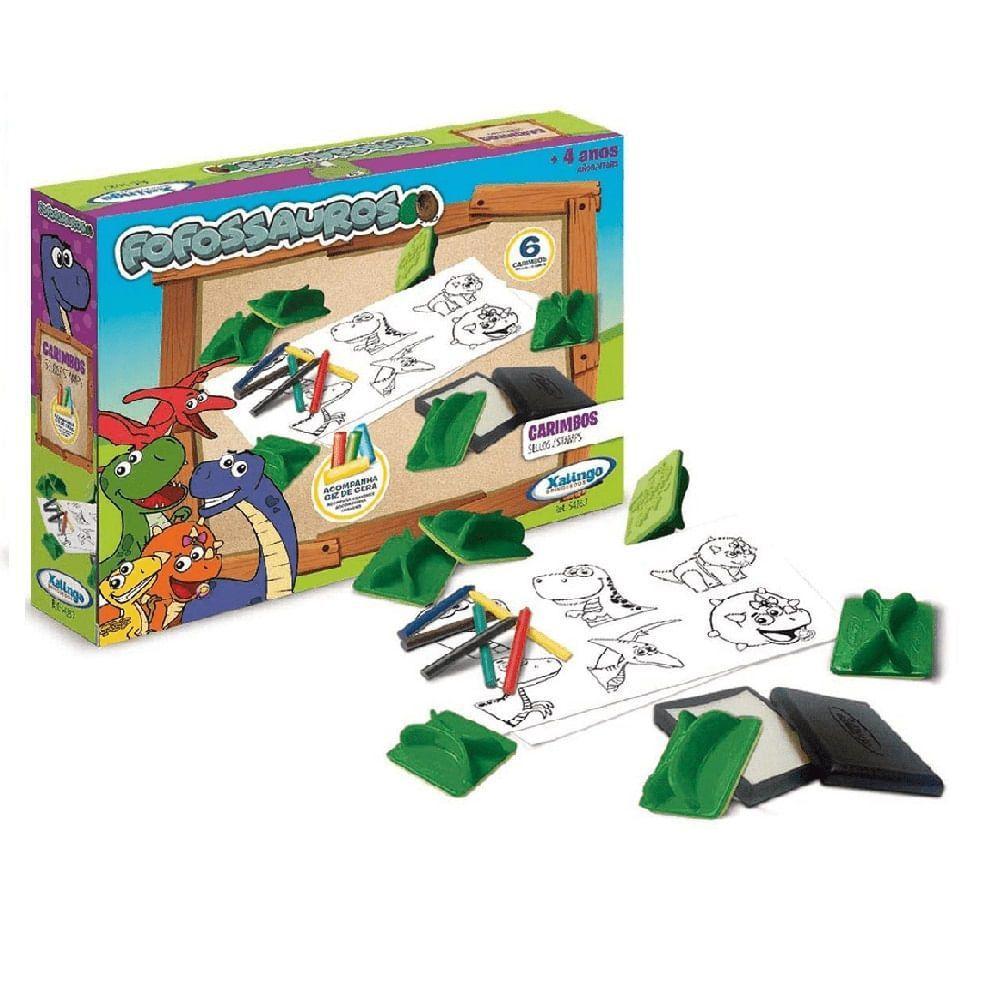 Conjunto de Carimbos Fofossauros - Xalingo - 3