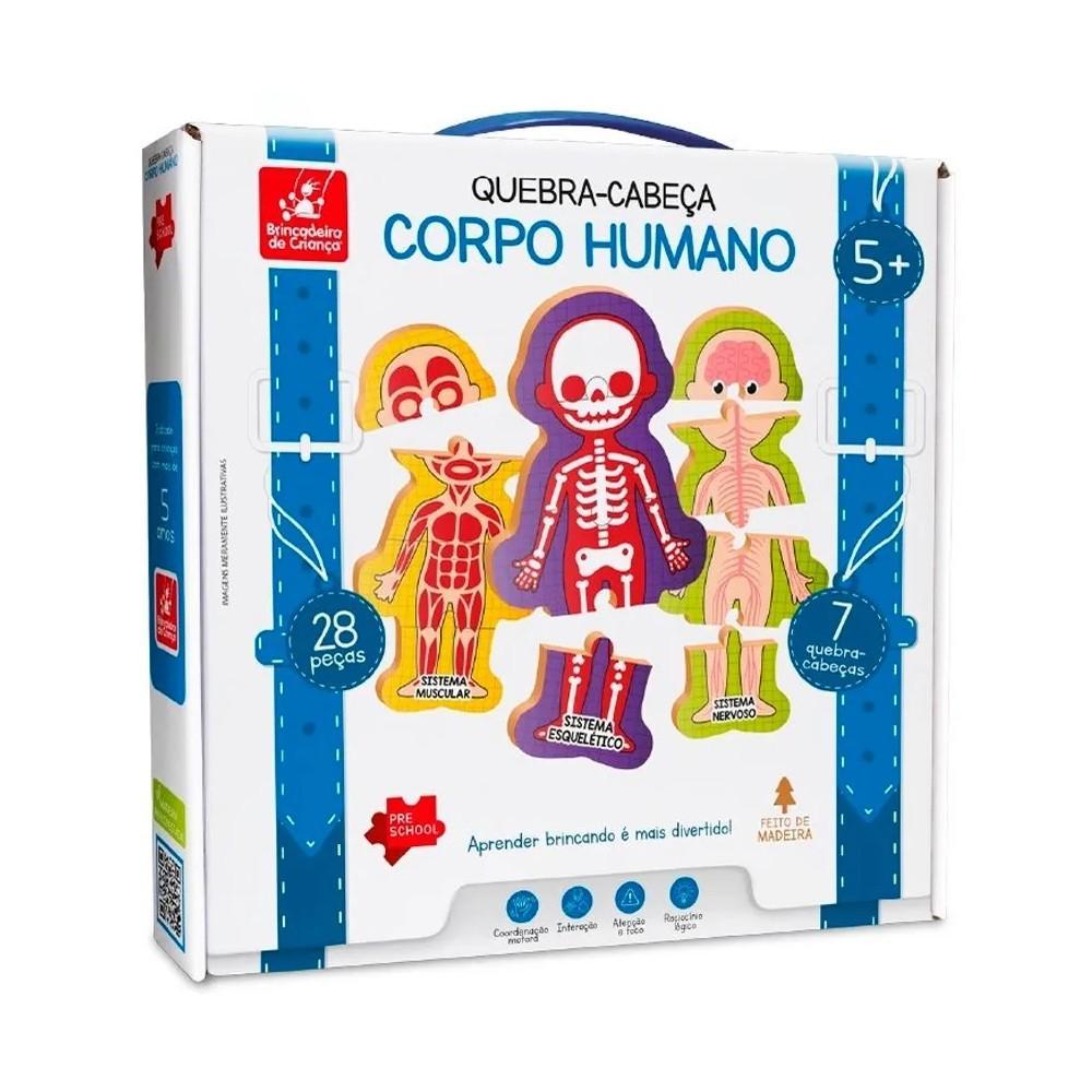 Quebra-Cabeça Corpo Humano - Brincadeira de Criança - 1