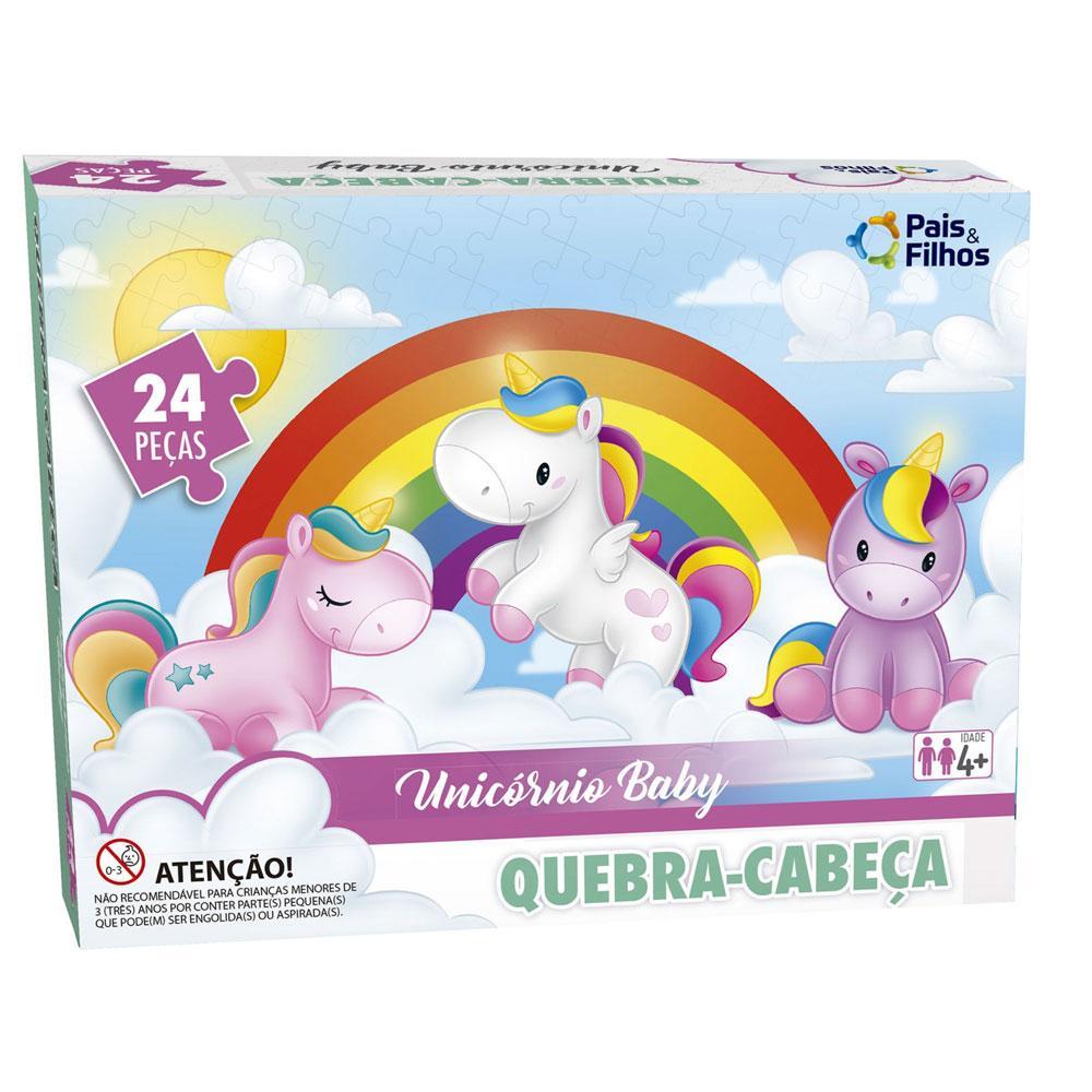 Quebra-Cabeça Unicórnio Baby 24 Peças - Pais e Filhos - 2