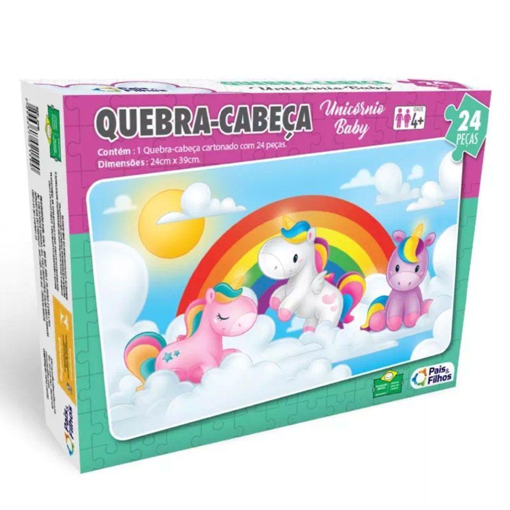 Quebra-Cabeça Unicórnio Baby 24 Peças - Pais e Filhos - 5