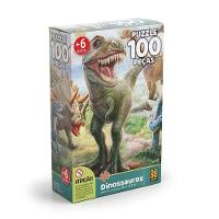 Quebra-Cabeça Dinossauros 100 Peças - Grow - 1