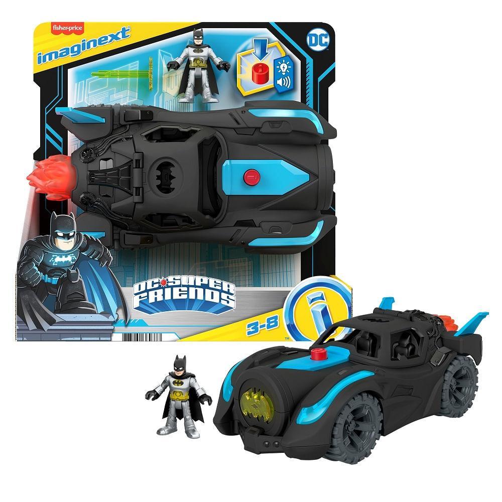 Imaginext DC Super Friends Batmóvel com Mini Batman - Mattel - 9