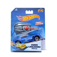Carro Hot Wheels com Chave Lançador Azul - Fun Divirta-se - 13