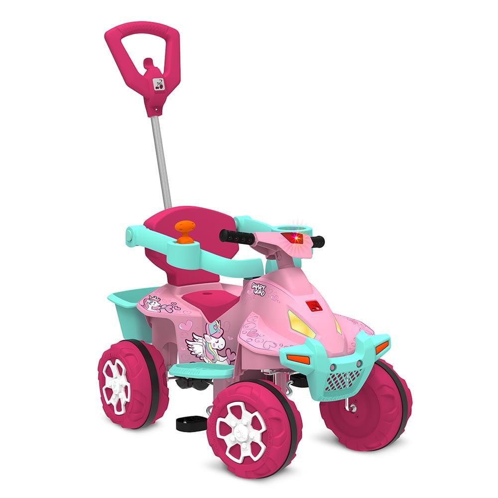 Quadriciclo Passeio Smart Quad Pedal Rosa - Bandeirante - 4
