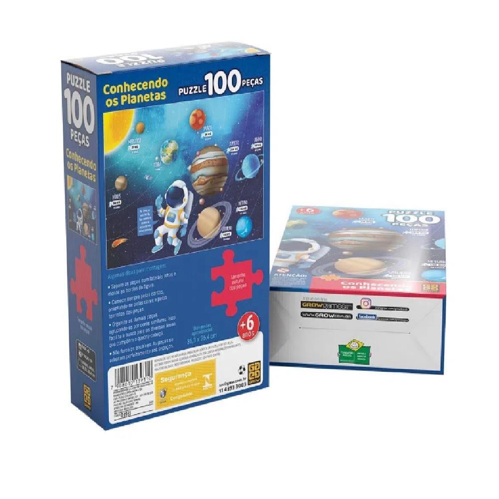 Quebra-cabeça Conhecendo os Planetas 100 Peças - Grow - 3