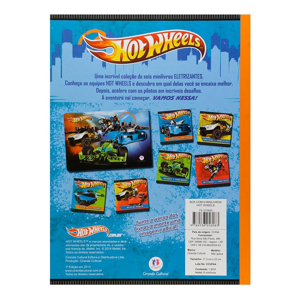 Box com 6 Mini Livros Hot Wheels - Ciranda Cultural - 3
