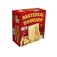 Material Dourado com 111 Peças Madeira - Pais e Filhos - 1