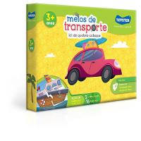 Kit 3 Quebra-Cabeças Meios de Transporte - Toyster