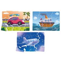 Kit 3 Quebra-Cabeças Meios de Transporte - Toyster - 3