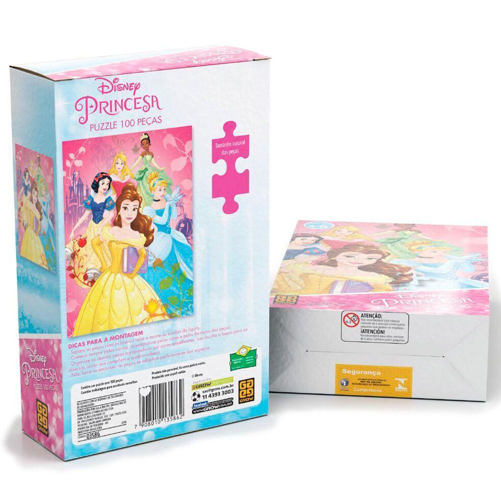Quebra-cabeça Princesas 100 Peças - Grow - 3