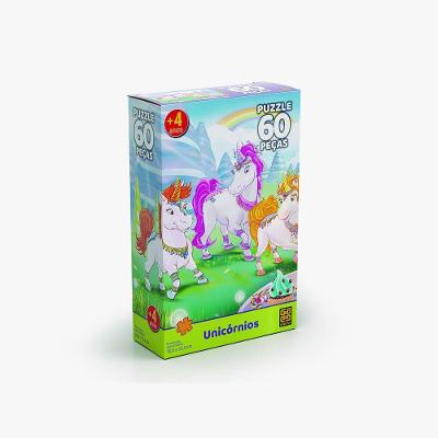 Quebra-Cabeça Unicórnios 60 Peças - Grow
