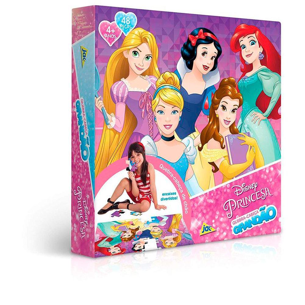 Quebra-Cabeça Grandão Princesas 48 Peças - Toyster - 2