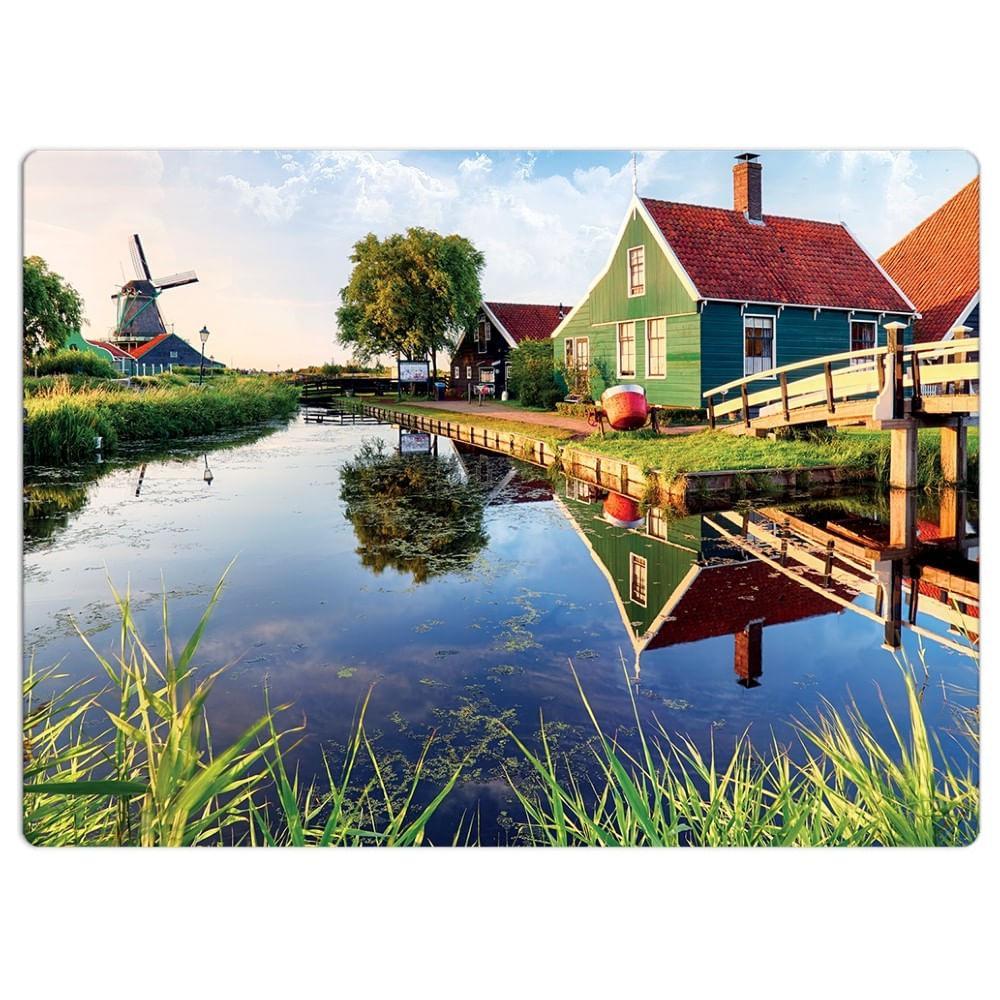 Quebra-Cabeça Paisagem com Moinho 500 Peças - Toyster - 3