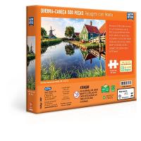 Quebra-Cabeça Paisagem com Moinho 500 Peças - Toyster - 8